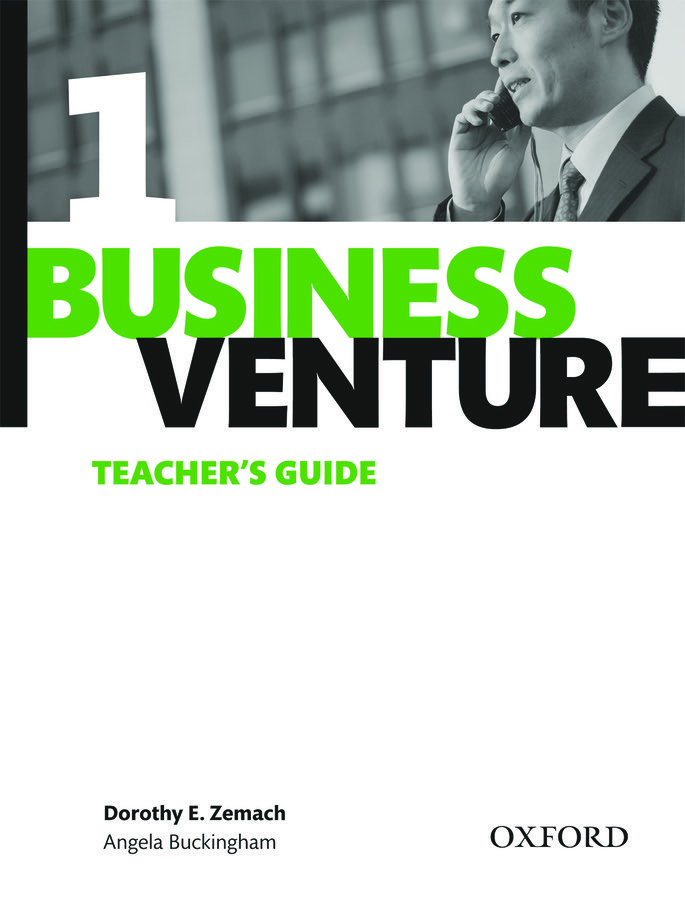 Business Venture 1 Elementary Teacher's Guide